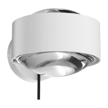 Puk Maxx Wall+ LED, číre šošovky, biely matný/chróm