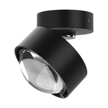 Puk Mini Move LED, číra šošovka, čierna matná/chrómová