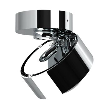 Puk Mini Move LED, číre šošovky, chróm