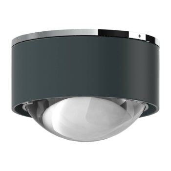 Puk Mini One 2 LED reflektor, číra antracitová matná šošovka