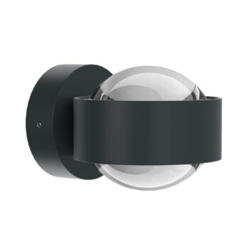 Puk Mini Wall, G9, číre šošovky, matná antracitová farba
