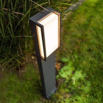 Qubo – chodníkové LED svietidlo, priamočiary tvar