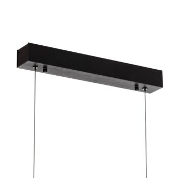 Quitani Elis LED závesná lampa dub/čierna 118 cm