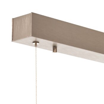 Quitani Elis LED závesná lampa orech/nikel 148 cm