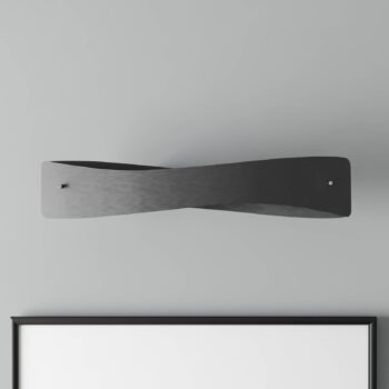 Quitani LED nástenné svietidlo Lian, čierna/hliník