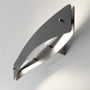 Quitani LED nástenné svietidlo Lian, čierna/hliník