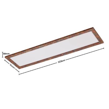 Quitani LED panel Aurinor, meď, 125 cm