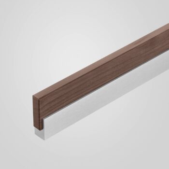 Quitani LED závesná lampa Keijo, nikel/orech, 143 cm