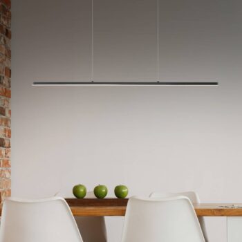 Quitani LED závesné svetlo Margita, dĺžka 88 cm, čierna