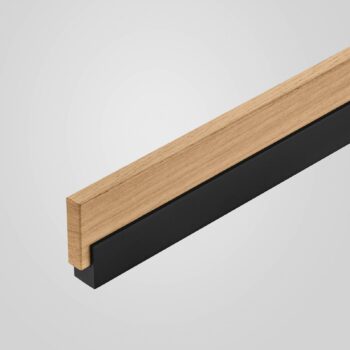 Quitani LED závesné svietidlo Keijo, čierna/dub, 98 cm
