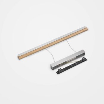 Quitani LED závesné svietidlo Keijo, nikel/dub, 103 cm