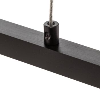 Quitani LED závesné svietidlo Tolu, čierne, dĺžka 178 cm