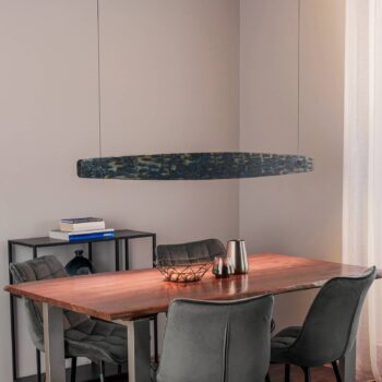 Quitani Lysia LED prívesok, oxidovaný/čierny, 148 cm