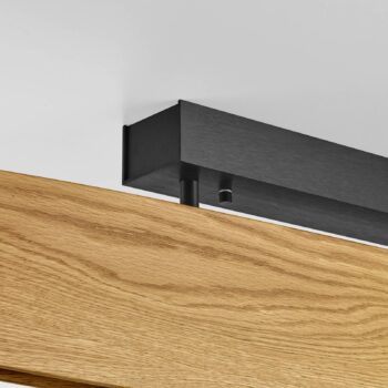 Quitani Persida LED stropné svietidlo, 118 cm, dub, 2 700 K
