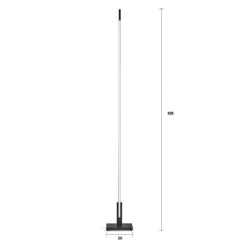 Quitani Talon LED stojacia lampa eloxovaná čierna matná