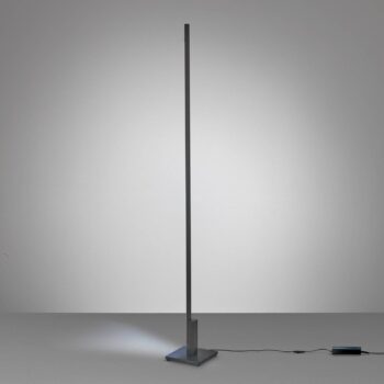 Quitani Talon LED stojacia lampa eloxovaná čierna matná