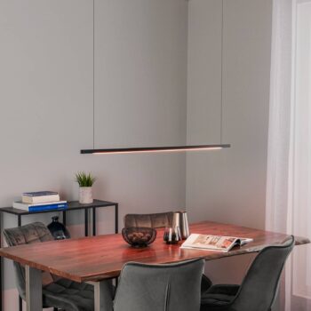 Quitani Talon LED závesná lampa čierna eloxovaná 24W