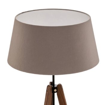 Quitani stojacia lampa Reba, trojnožka, sivá plsť