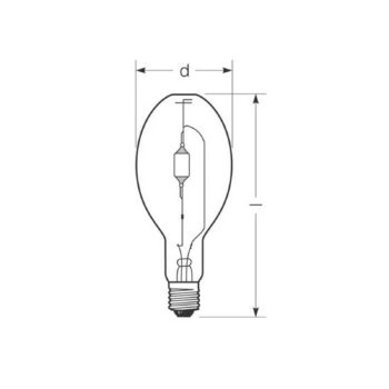 RADIUM Halogénová výbojka E40 444 W HRI-E NSC/S/F