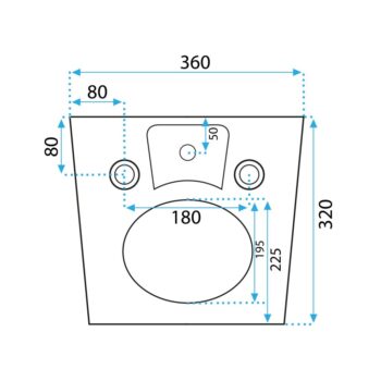 REA - Bidet Carlo Mini čierny REA-C6380