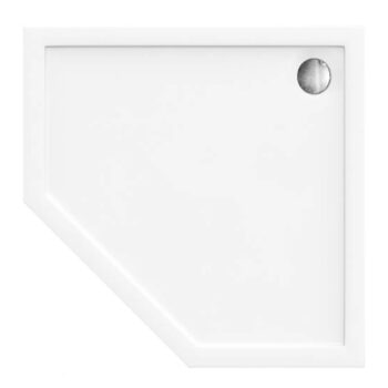REA - Päťuholníková sprchová vanička Diamond 90x90 biela REA-K6522