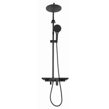 REA REA - Sprchový set s batériou 150mm SANTOS čierny REA-P8803