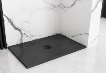 REA - Sprchová vanička Black Rock 90x120 čierna REA-K4580