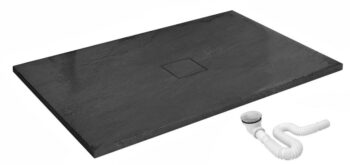 REA - Sprchová vanička Stone 80x120x4 čierna REA-K9602