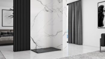 REA - Sprchová vanička Stone 90x120x4 čierna REA-K9603