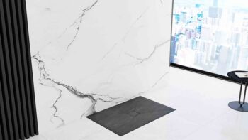 REA - Sprchová vanička Stone 90x120x4 čierna REA-K9603