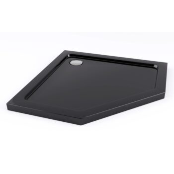 REA - Sprchovací kút Diamond 80x80 čierny matný REA-K6900
