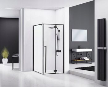 REA - Sprchový kút Fargo 90x90 čierny matný REA-K6318