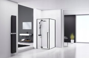 REA - Sprchový kút Fargo 90x90 čierny matný REA-K6318