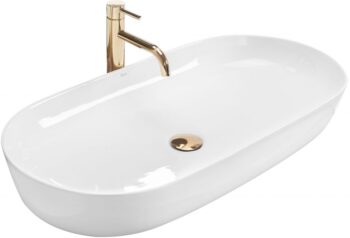 REA - Umývadlo na dosku Cleo 81 41x81 biela REA-U0563