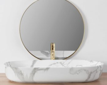 REA - Umývadlo na dosku Cleo 81x41 Shinny Marmo REA-U8403