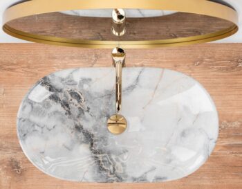 REA - Umývadlo na dosku Royal Granit 61x35 REA-U8596