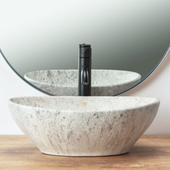 REA - Umývadlo na dosku Sofia Light Stone 41x34,5 REA-U0165