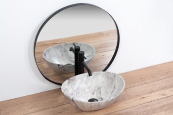 REA - Umývadlo na dosku Sofia Stone Marble 41x34,5 REA-U9908
