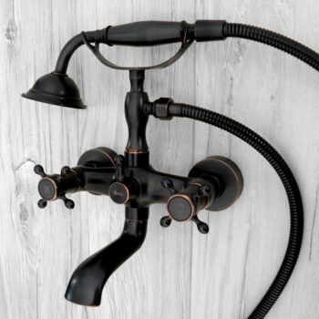 REA - Vaňová batéria 150mm Retro Old čierna REA-B0224