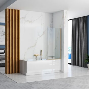 REA - Vaňová zástena Elegant 70 zlatá REA-W5600