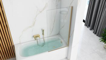 REA - Vaňová zástena Elegant 80 zlatá REA-W5601