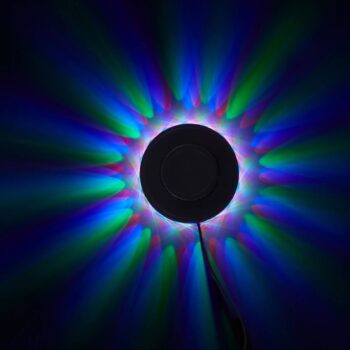 RGB LED svetelné koleso - dekoratívne svetlo s hudobným senzorom