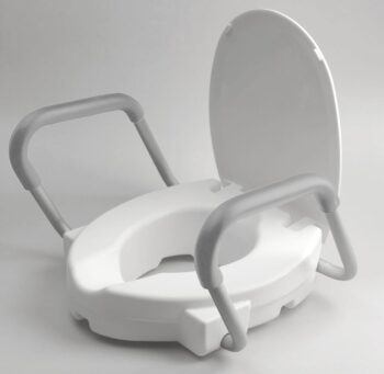 RIDDER - HANDICAP WC sedátko zvýšené 10cm, s madlami, biele A0072001