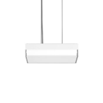 RZB Flat Slim+ Závesné svietidlo DALI 30x30cm 22W biela/lesklá