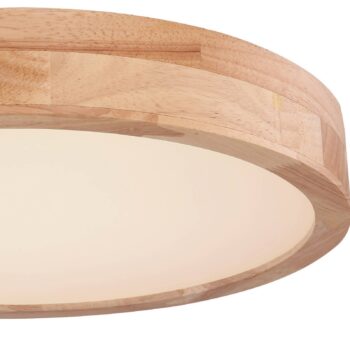 Rainer LED stropné svietidlo, Ø 40 cm, efekt dreva, kov, CCT