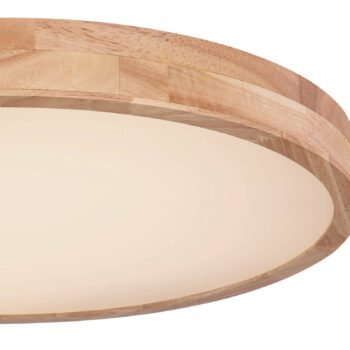 Rainer LED stropné svietidlo, Ø 60 cm, efekt dreva, kov, CCT