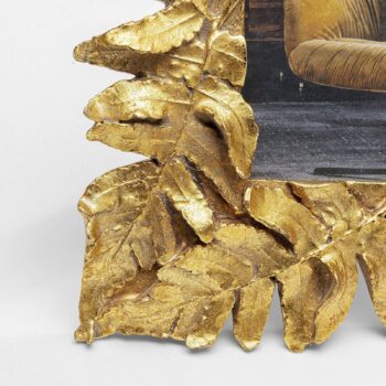 Rámček na obraz KARE Gold Leaves, 10 x 15 cm, zlatá farba