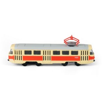 Rappa Električka česká retro kovová, 16 cm