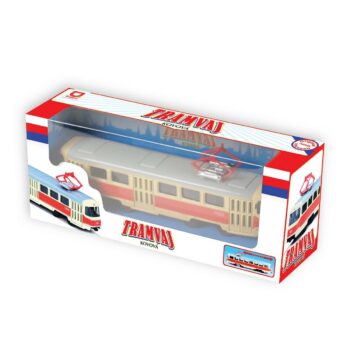 Rappa Električka česká retro kovová, 16 cm