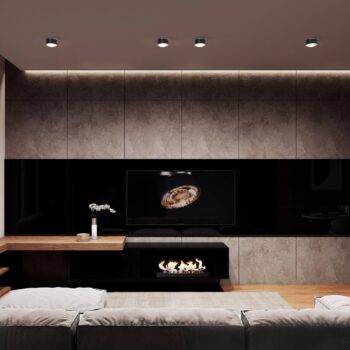 Reflektor Puk Maxx One 2 LED, číra šošovka, matná čierna